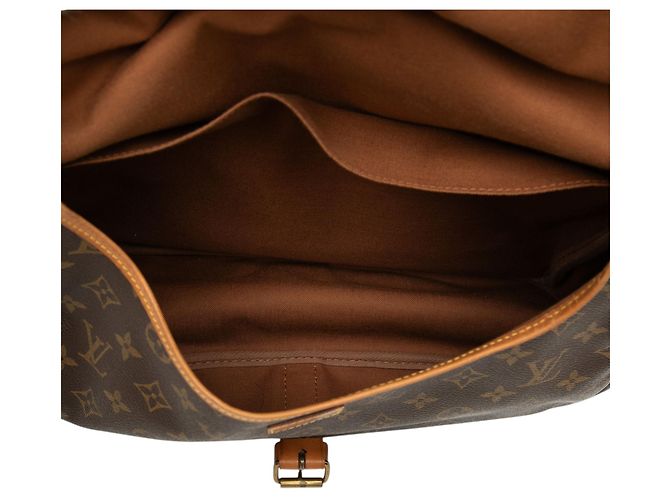 Louis Vuitton Marron Monogram Saumur 35 - vue 4