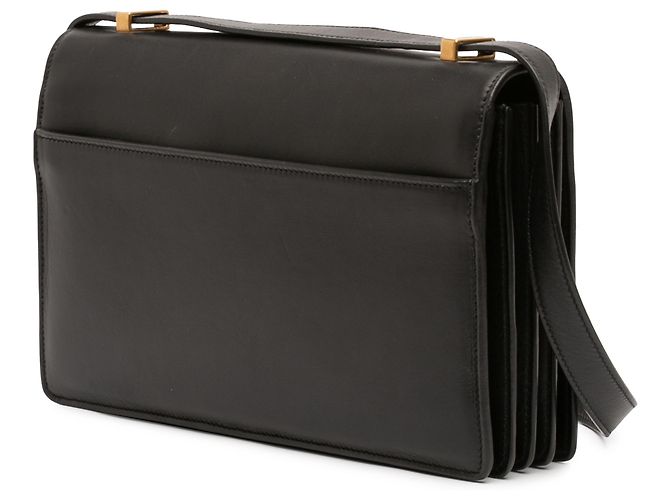 Borsa a tracolla Dylan in pelle di vitello nera Small di Saint Laurent Nero - vista 2
