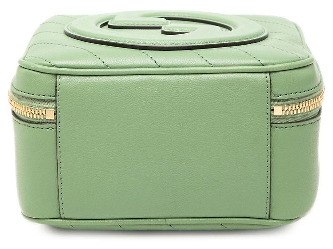 Borsa a mano Blondie in pelle di vitello Matelassé verde Gucci Verde chiaro - vista 3