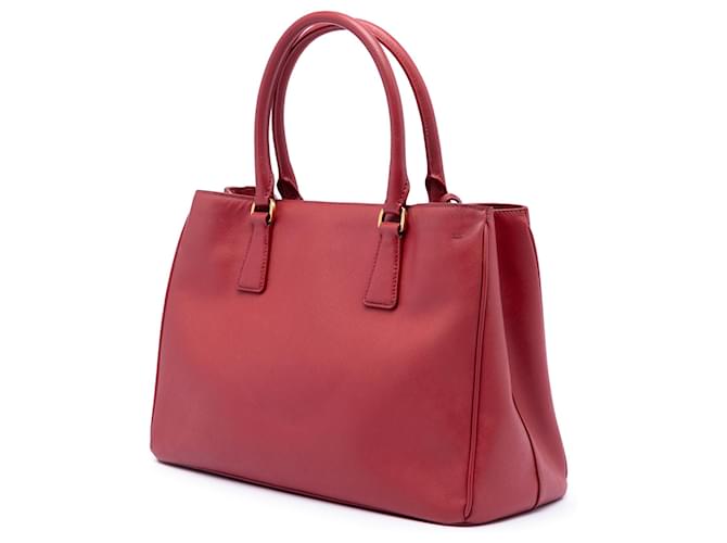 Borsa Prada Red Medium Saffiano Lux Galleria Rosso - vista 2