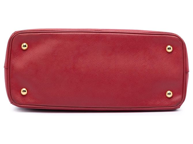 Borsa Prada Red Medium Saffiano Lux Galleria Rosso - vista 3