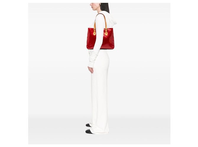 Louis Vuitton Red Monogram Vernis Brentwood Roja - vista 9
