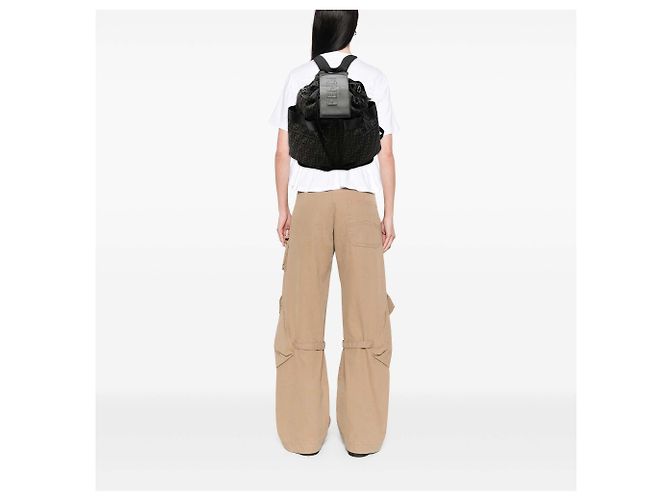 Fendi Gray Large FF Jacquard Strike Rucksack Braun - Ansicht 7