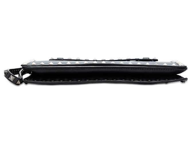 Clutch da polso Valentino Black Nappa Rockstud Nero - vista 3