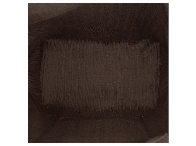 LOEWE Borsa Cubi Crossbody in pelle di vitello grigia piccola Marrone - vista 4