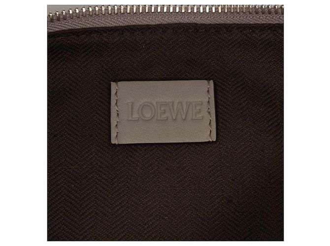 LOEWE Borsa Cubi Crossbody in pelle di vitello grigia piccola Marrone - vista 5