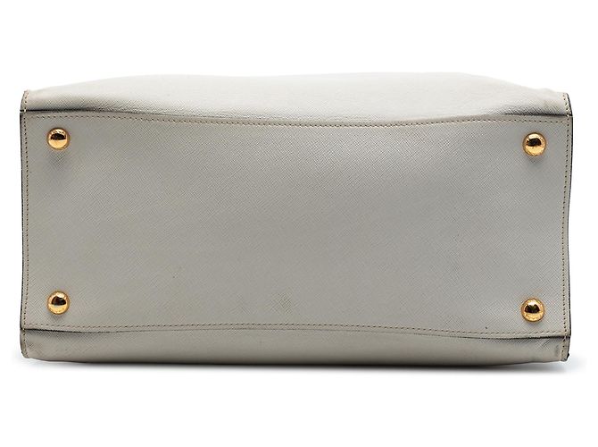 Bolso Tote Prada White Saffiano Soft Triple Pocket Blanco - vista 3