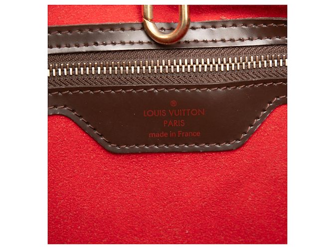 Louis Vuitton Marrone Damier Ebene Hampstead MM - vista 5