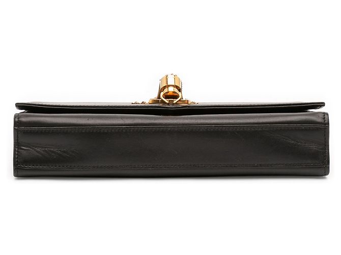 Borsa a tracolla Kate con nappa in pelle di vitello liscia nera di medie dimensioni con monogramma classico Saint Laurent - vista 3