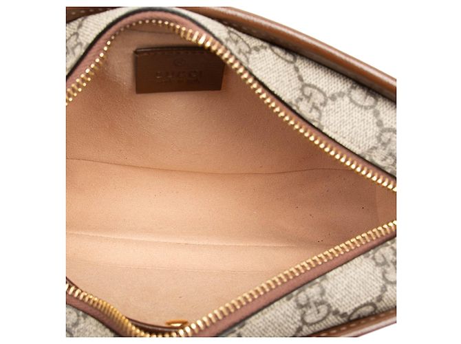 Clutch Gucci Beige GG Supreme Interlocking G - vista 4