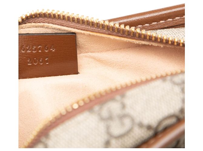 Clutch Gucci Beige GG Supreme Interlocking G - vista 6
