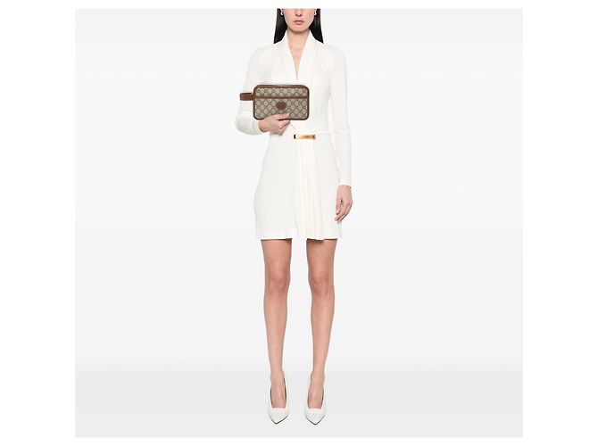 Clutch Gucci Beige GG Supreme Interlocking G - vista 7
