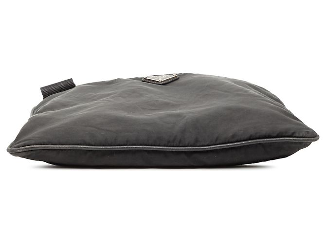 Bolsa Transversal Prada Black Tessuto Zip Top Preto - vista 3