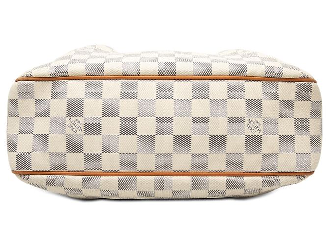 Louis Vuitton White Damier Azur Siracusa PM Bianco - vista 3