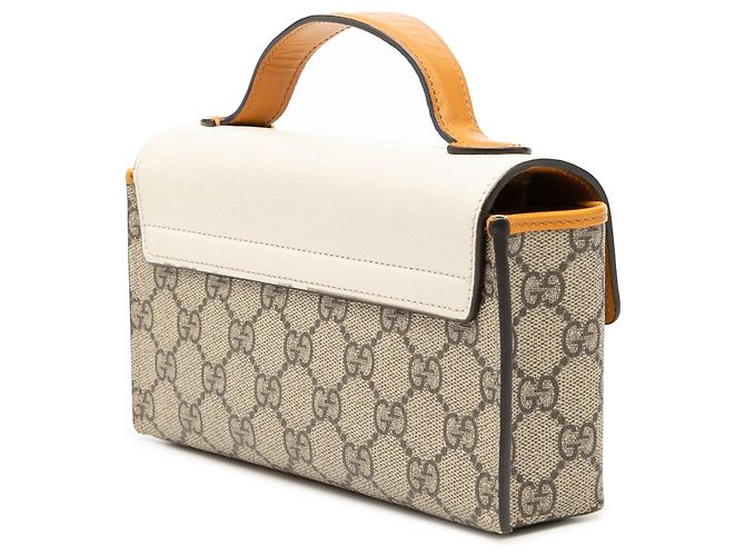 Borsa Gucci Beige Mini GG Supreme Padlock - vista 2