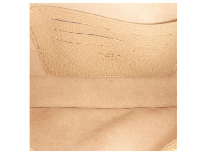 Portafoglio On Chain Louis Vuitton Gray Monogram Ivy Marrone - vista 4