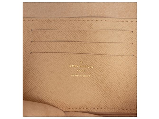 Portafoglio On Chain Louis Vuitton Gray Monogram Ivy Marrone - vista 5