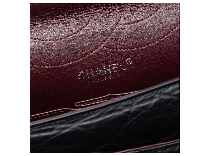Chanel Black Quilted Aged Calfskin Reissue 2.55 Double Flap 227 Nero - vista 5