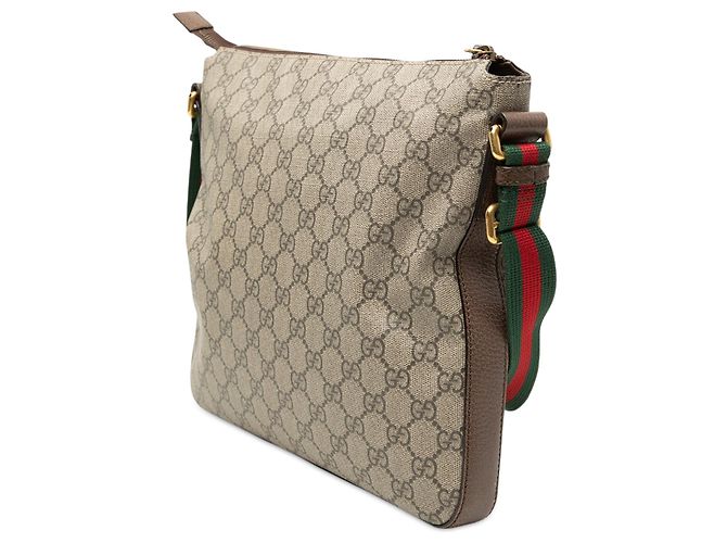 Gucci Beige GG Supreme Web Courrier Crossbody - vista 2