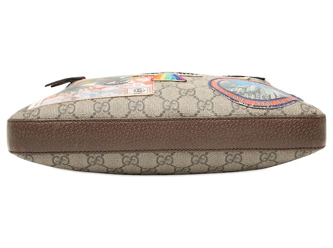 Gucci Beige GG Supreme Web Courrier Crossbody - vista 3
