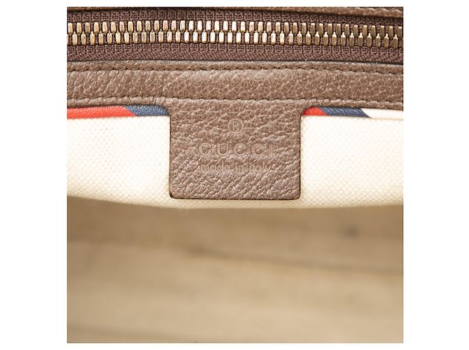 Gucci Beige GG Supreme Web Courrier Crossbody - vista 5