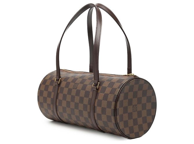Louis Vuitton Marrone Damier Ebene Papillon 30 - vista 2