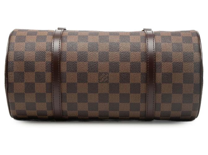 Louis Vuitton Marrone Damier Ebene Papillon 30 - vista 3