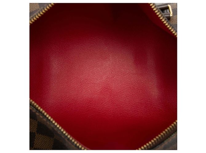 Louis Vuitton Marrone Damier Ebene Papillon 30 - vista 4