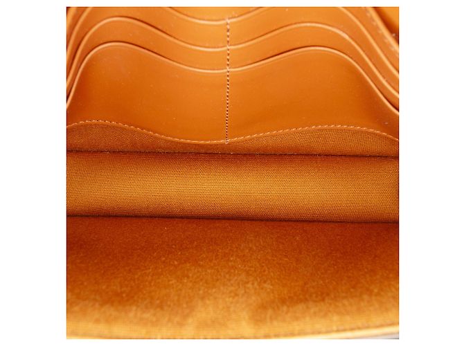 Céline Celine Margo Wallet on Chain aus braunem Triomphe beschichtetem Canvas Dunkelbraun - Ansicht 4