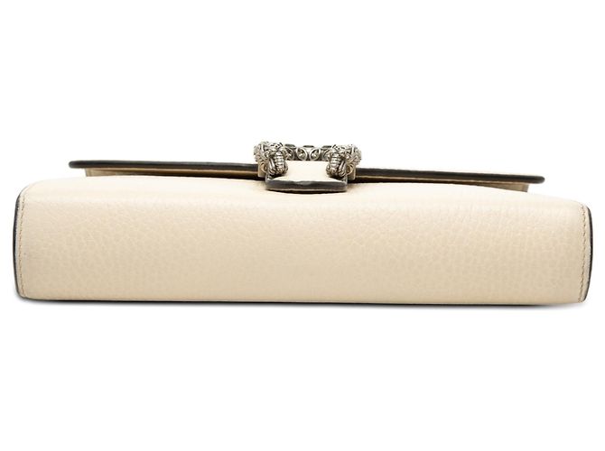 Portafoglio con catena Dionysus in pelle di vitello marrone Gucci Beige - vista 3