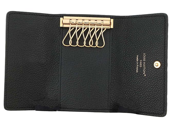 Portachiavi 6 chiavi Louis Vuitton Black Monogram Empreinte Nero - vista 6