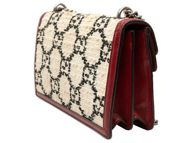 Borsa a Spalla Gucci Beige Medium GG Tweed Dionysus - vista 2