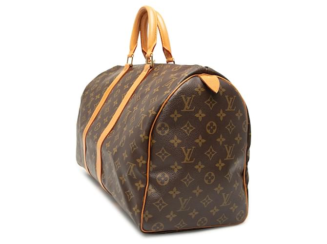 Louis Vuitton Marrone Monogram Keepall 45 - vista 2