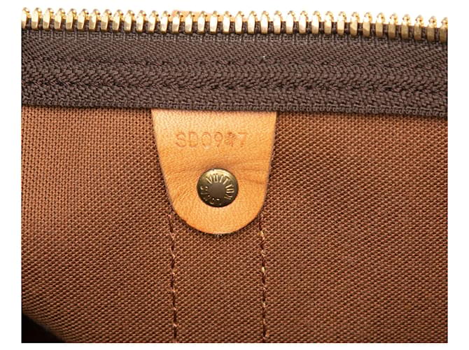 Louis Vuitton Marrone Monogram Keepall 45 - vista 5