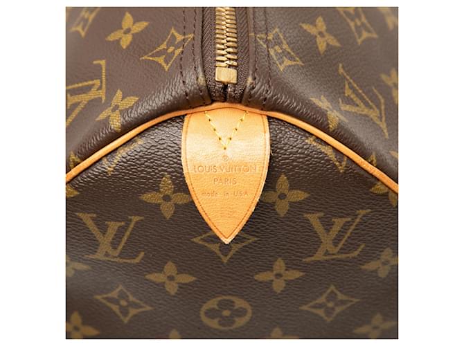 Louis Vuitton Marrone Monogram Keepall 45 - vista 6