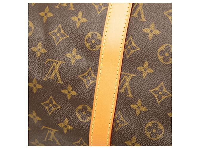 Louis Vuitton Marrone Monogram Keepall 45 - vista 7