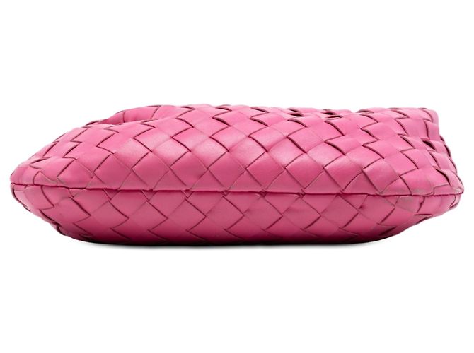 Bottega Veneta Mini Jodie em nappa Intrecciato rosa - vista 3