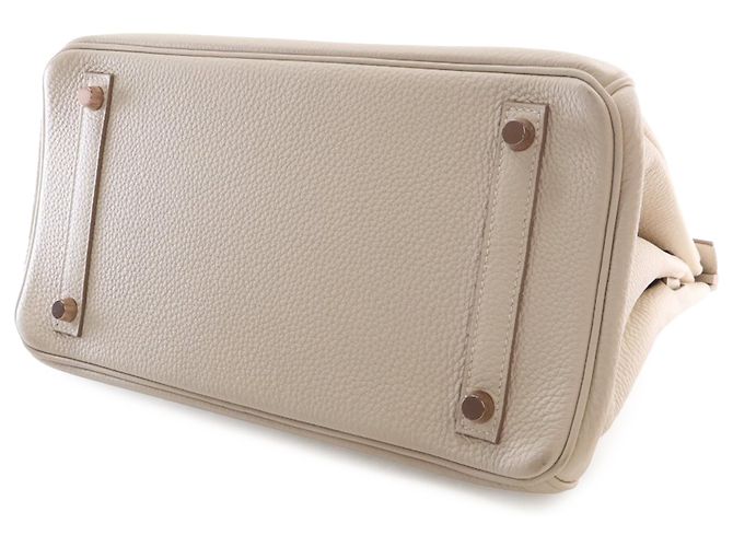 Hermès White Togo Birkin Retourne 30 Bianco Crudo - vista 12