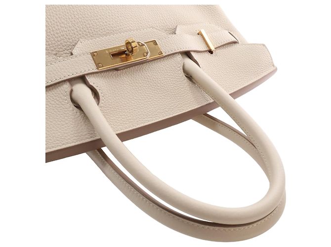 Hermès White Togo Birkin Retourne 30 Bianco Crudo - vista 14