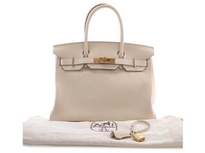 Hermès White Togo Birkin Retourne 30 Bianco Crudo - vista 15
