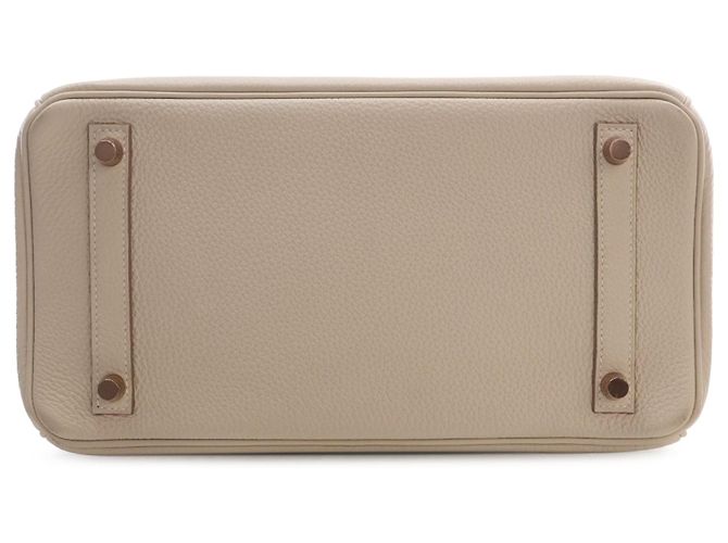 Hermès White Togo Birkin Retourne 30 Bianco Crudo - vista 3