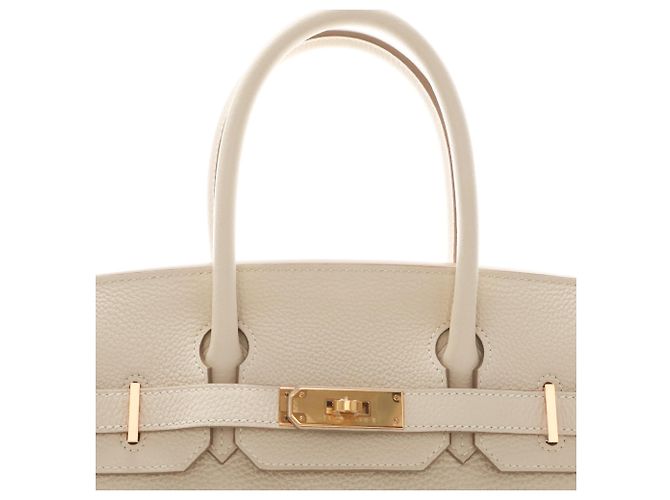 Hermès White Togo Birkin Retourne 30 Bianco Crudo - vista 4