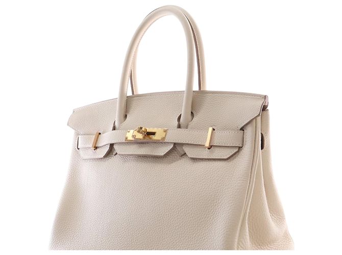 Hermès White Togo Birkin Retourne 30 Bianco Crudo - vista 6
