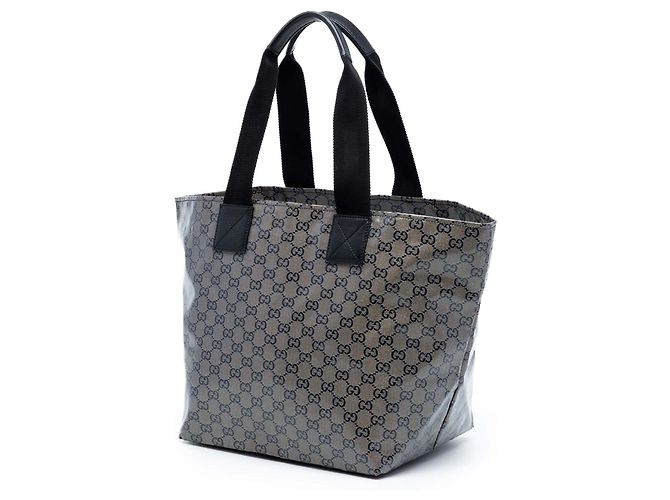 Tote GG Crystal Web grigio Gucci Marrone - vista 2