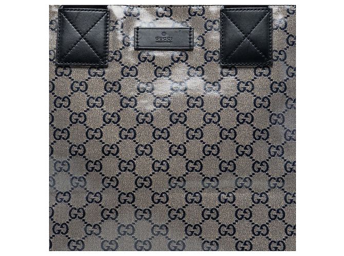 Tote GG Crystal Web grigio Gucci Marrone - vista 7