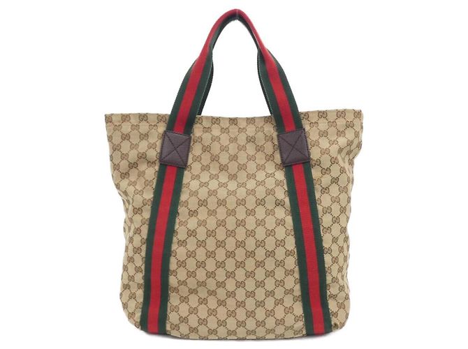 Borsa a mano Gucci beige e marrone - vista 2