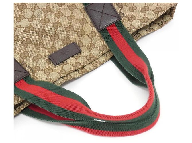Borsa a mano Gucci beige e marrone - vista 8