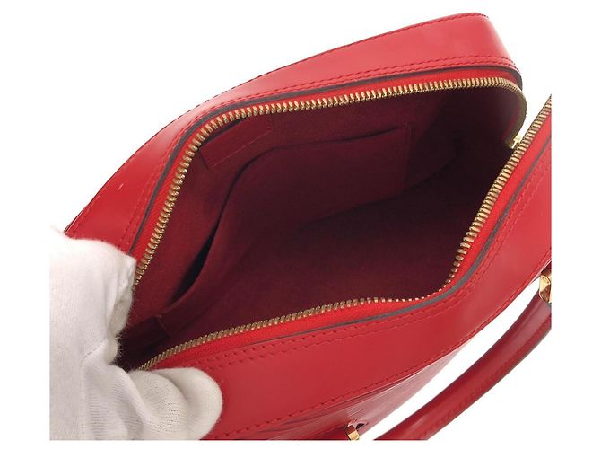 Borsa Louis Vuitton Epi Sablon Rosso - vista 8