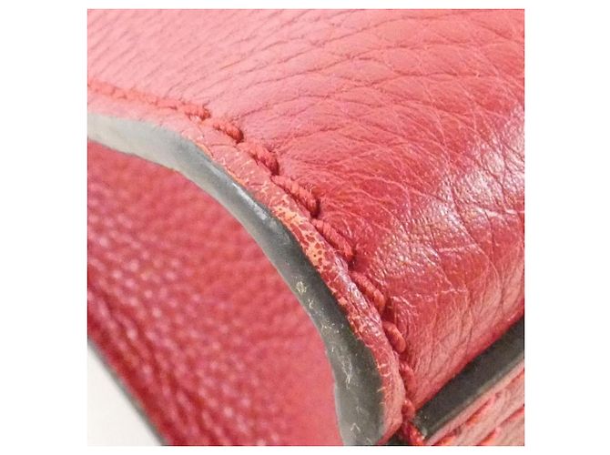 Borsa a mano in pelle Gucci GG Marmont Rosso - vista 4
