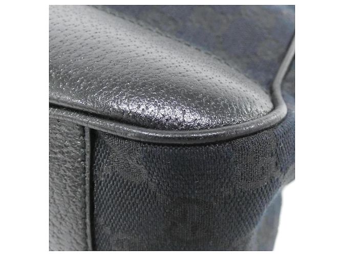 Borsa Gucci GG Canvas Nero - vista 3